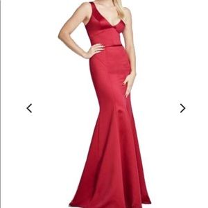 Truly by Zac Posen- red satin dress, size 8